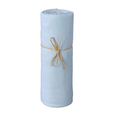 Drap housse lit bébé 60 x 120 cm / 100% coton / 57 fils/cm² - Ciel