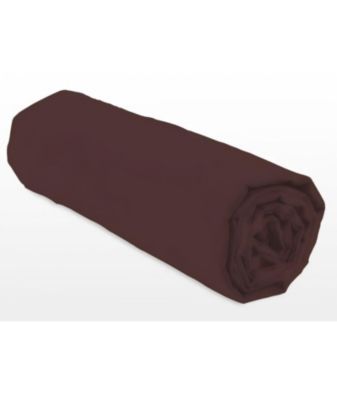 Drap-housse - LOVELY HOME - LH71599 - 160x200+25 cm - Marron
