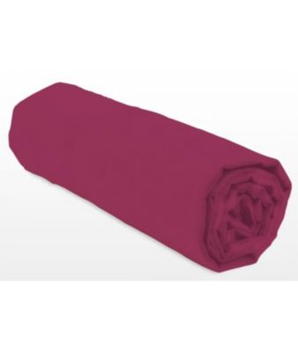 Drap-housse - LOVELY HOME - LH71613 - 90x190+30 cm - Fuchsia