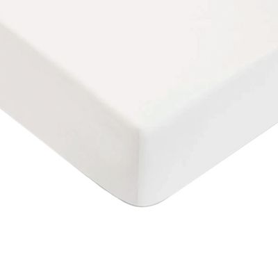 Drap housse uni en coton 57 fils 160x200cm