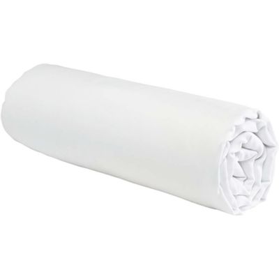 Drap housse uni en coton 57 fils 160x200cm