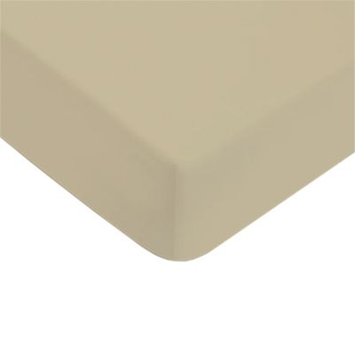 Drap housse uni en coton 57 fils 90x190cm