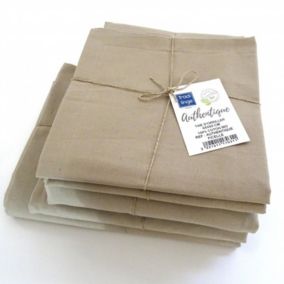 Drap plat en 100% coton biologique (180x290 cm - Ficelle)