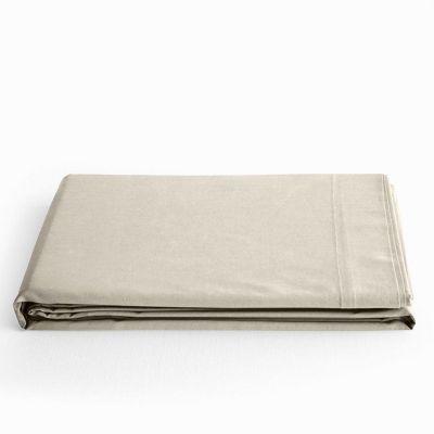 Drap plat Prémium Coton Pur 180 x 290 cm Sable