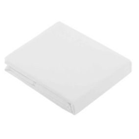 Drap recouvrement ton sur ton 240 x 310 cm blanc (240x310 cm - Blanc)