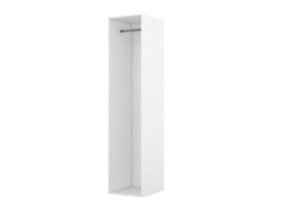 Dressing blanc avec penderie GoodHome Atomia H. 225 x L. 50 x P. 58 cm