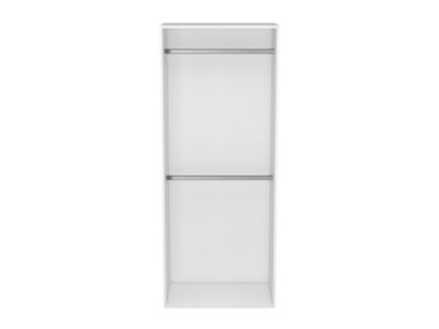 Dressing blanc double penderie GoodHome Atomia H. 187,5 x L. 75 x P. 45 cm