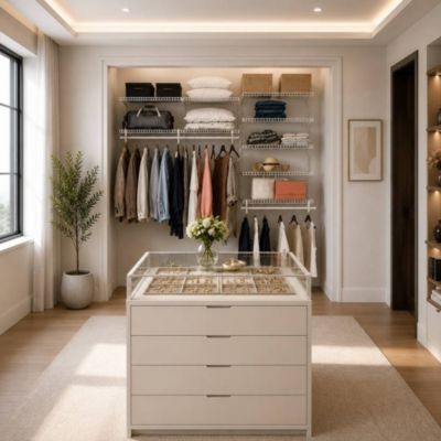 Dressing crémaillère - Étagère mural industriel - Modulable - Blanc - 40 pièces - 1,81x1,22M
