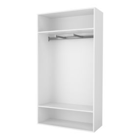 Dressing ouvert blanc GoodHome Atomia H. 187,5 x L. 100 x P. 45 cm