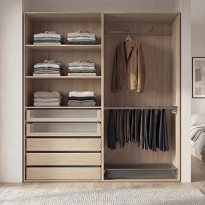 Dressing ouvert effet chêne GoodHome Atomia H. 225 x L. 200 x P. 45 cm