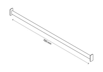 Dressing sous pente et/ou comble blanc GoodHome Atomia H. 225 x L. 225 x P. 58 cm