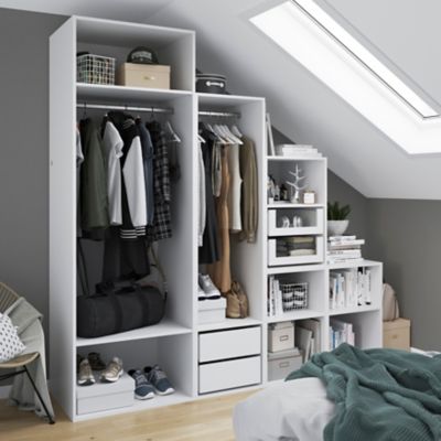 Dressing sous pente et/ou comble blanc GoodHome Atomia H. 225 x L. 225