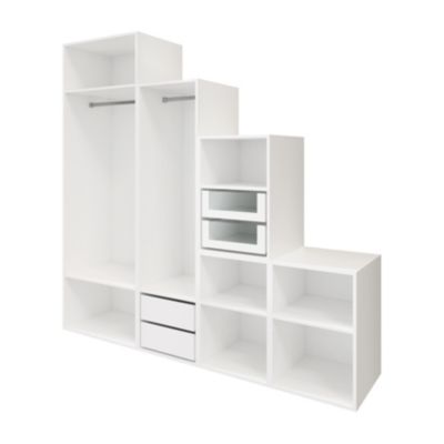 Dressing sous pente et/ou comble blanc GoodHome Atomia H. 225 x L. 225 x P. 58 cm