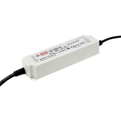 Driver LED MEAN WELL LPF-60-36, alimentation à découpage 36 V DC, courant constant, IP67