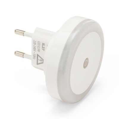 DROPLED: Veilleuse LED avec interrupteur crépusculaire, blanche