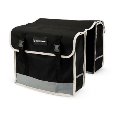 DUNLOP Sacoche Vélo Double 31L - Résistante à l'eau, Spacieuse & Légère, Rangement Pratique, Balades & Rando