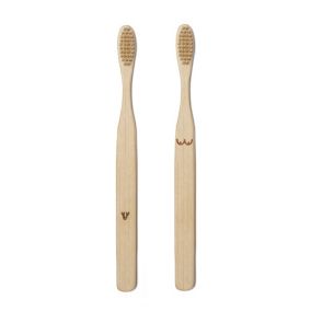 Duo de brosses à dents bambou Nudies Bambou Kikkerland