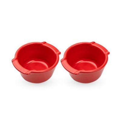 Duo de ramequins Appolia 11 cm rouge
