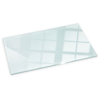 Durable Plaque de Verre pour Cheminée Tulup 100x50 cm Transparent Protection Thermique