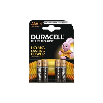 Duracell - Piles alcalines AAA LR03 - Blister 4 unites - Longue duree