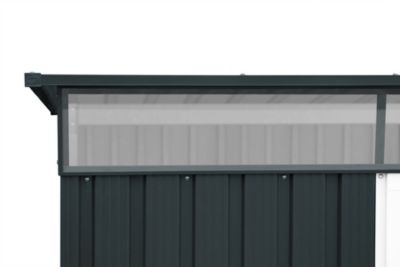 Duramax Abri de jardin métal - 4,84m² - kit ancrage - Anthracite