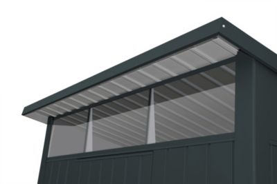 Duramax Abri de jardin métal MODERN - 3,32m² - Mono pente - Anthracite