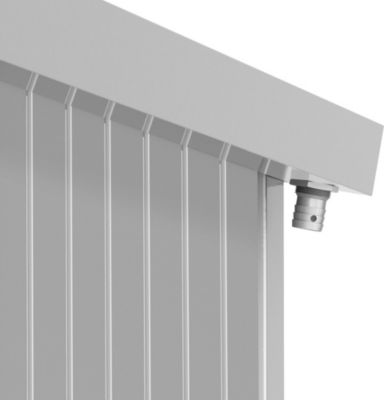 Duramax Abri de jardin métal MODERN - 4,45m² - Mono pente - Aluminium blanc