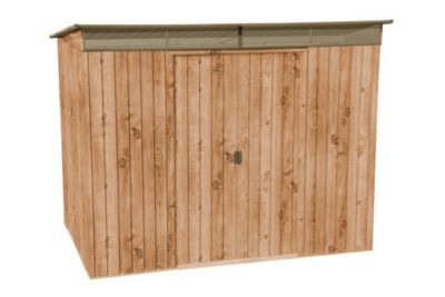 Duramax Abri de jardin métal SKYLIGHT - 4,84m² - kit ancrage - Imitation bois