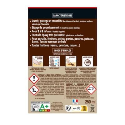 Durcisseur bois abîmés par l'humidité Sintobois 250g