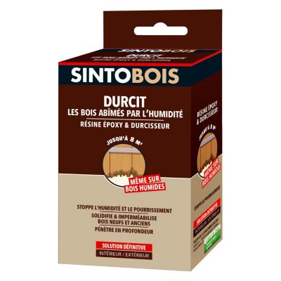 mastic bois standard SINTOBOIS acajou en blister 60 g + 8 g SINTO
