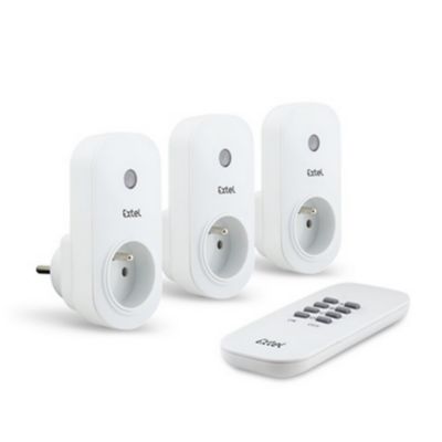 EasyDomo 200Kit de 3 prises télécommandées intérieures et 1 télécommande