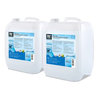 Eau Déminéralisée Pure  40 x 10 L, Idéale Pour Radiateurs, Fers À Vapeur & Plus