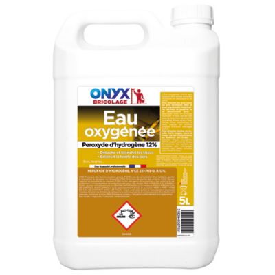 Eau Oxygénée 12% pour bois et textiles Onyx 5L