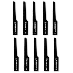 EBERTH 10x lame de scie sauteuse T18 (10 pièces), longueur totale 95 mm, pièce de rechange, pour acier aluminium plastique