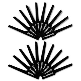 EBERTH 20x Lame de scie sauteuse (10x T18 et 10x T24), longueur 95 mm, lames de scie avec 18/24 dents par pouce