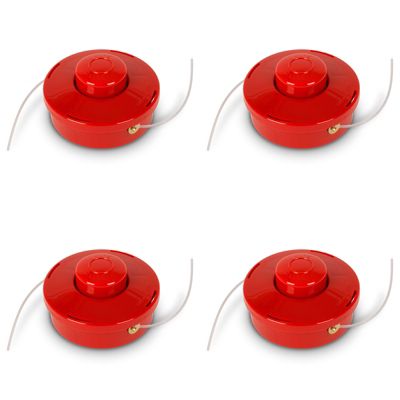 EBERTH 4X tête de fil (4 pièces), filetage M10 x 1,25 gauche, épaisseur de fil 3mm, longueur de fil 2,3m, bobine de fil pack de 4