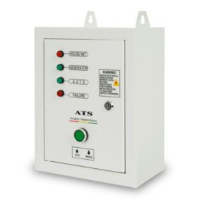 EBERTH ATS commutateur de transfert automatique 3 phases jusqu'à 10kW, 400V tension de service, câble de commande 1,5m ATS inclus