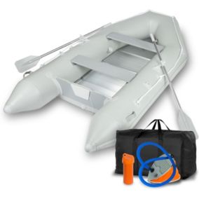 EBERTH Bateau Gonflable PVC Robuste 4 Personnes + 1 enfant jusqu'à 566kg