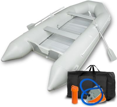 EBERTH Bateau Gonflable PVC Robuste 8 Personnes jusqu'à 1100kg