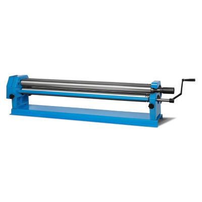 EBERTH Cintreuse Manuelle pour Tôles Jusqu'à 1300 mm, Plieuse avec Trois Rouleaux en Acier de Haute Qualité