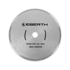 EBERTH Disque à tronçonner diamanté pour la pierre, Disque diamant de 230 mm de diamètre, alésage de 25,4 mm, épaisseur de 2,4 mm