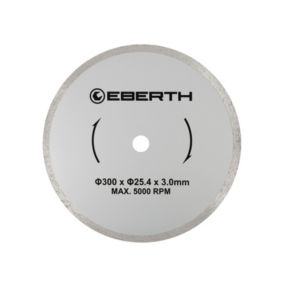 EBERTH Disque à tronçonner diamanté pour la pierre, Disque diamant de 300 mm de diamètre, alésage de 25,4 mm, épaisseur de 3,0 mm