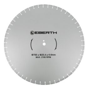 EBERTH Disque à tronçonner diamanté pour la pierre, Disque diamant de 700 mm de diamètre, alésage de 25,4 mm, épaisseur de 4,4 mm