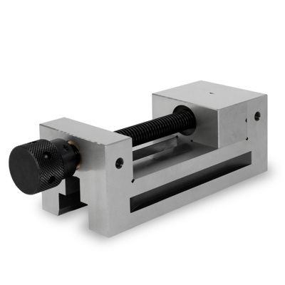 EBERTH Etau de précision avec broche, largeur des mors 100mm, force de serrage maximale 125mm, hauteur des mors 45mm