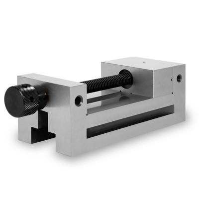 EBERTH Etau de précision avec broche, largeur des mors 125mm, force de serrage maximale 160mm, hauteur des mors 50mm