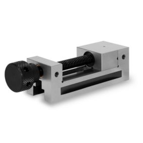 EBERTH Etau de précision avec broche, largeur des mors 50mm, force de serrage maximale 65mm, hauteur des mors 25mm