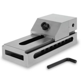 EBERTH Etau de précision à basse tension, largeur des mors 100mm, force de serrage maximale 125mm, hauteur des mors 45mm