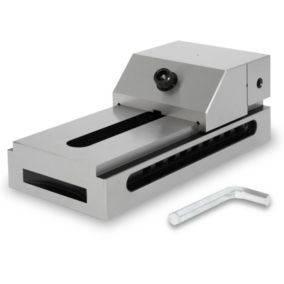 EBERTH Etau de précision à basse tension, largeur des mors 125mm, force de serrage maximale 160mm, hauteur des mors 50mm