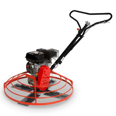 EBERTH Hélicoptère à Béton Lisseuse Béton à Essence 6,5 CV, Plateau de Lissage incl., Diamètre 96cm, Moteur 4 Temps, 196ccm