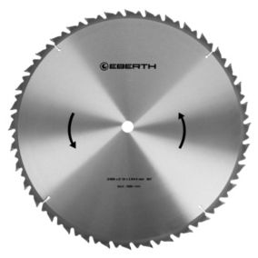 EBERTH Lame de Scie Circulaire en Acier avec Dents en Carbure Diamètre 600mm, Alésage 30mm, Épaisseur de la Lame 3mm